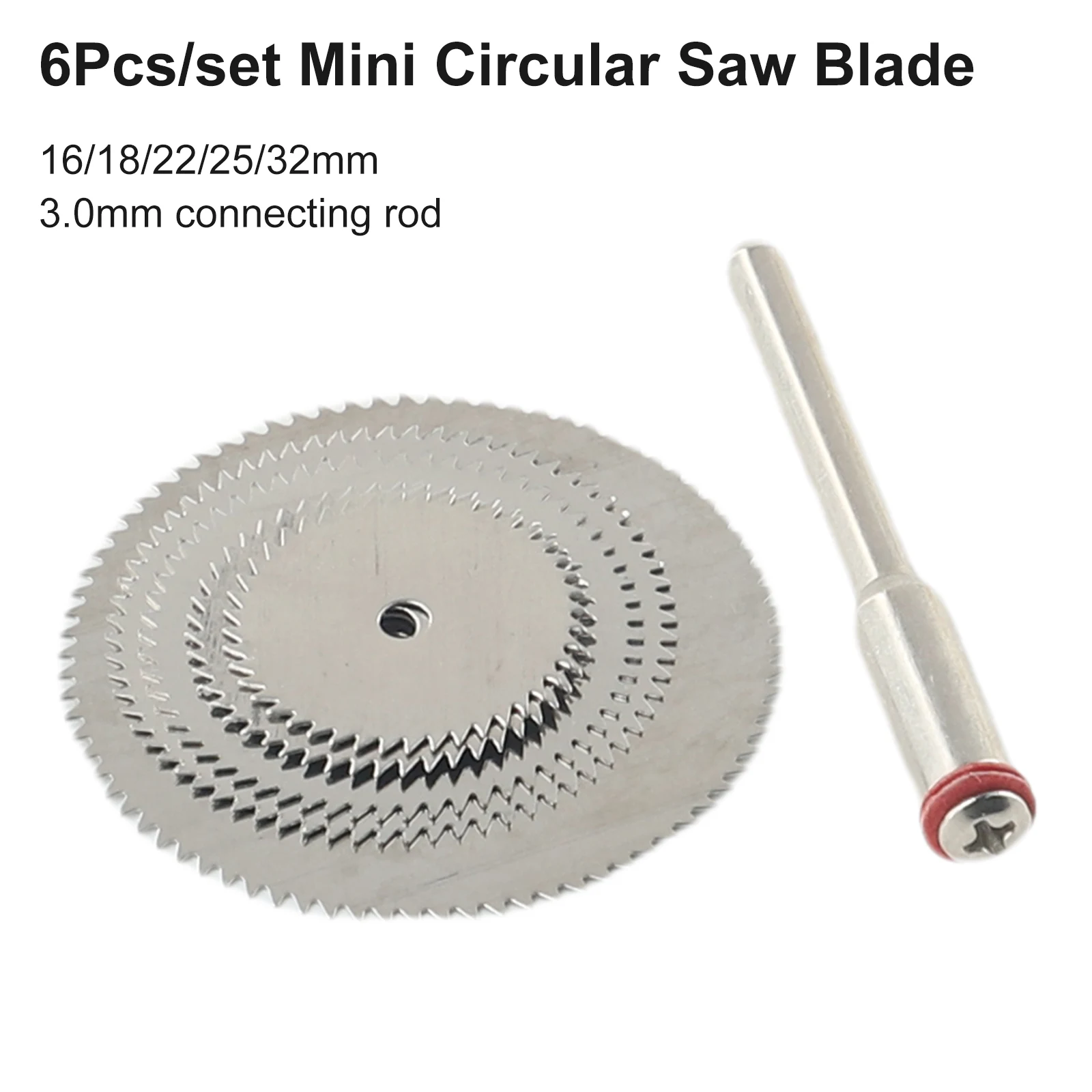 6pcs 16-32mm Circular Saw Blade Electric Grinding Cutting Disc High-speed Steel Saw Blade Rotary Cutter Tool circular saw blade