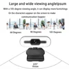 Portable Full HD 1080P 2K 4K Webcam PC Laptop Auto Focus Webcam Live Streaming Flexible with Microphone Live Broadcast withLight 4