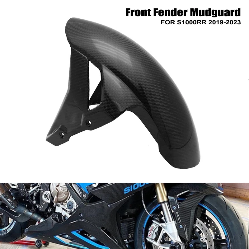 

Motorcycle Real Carbon Fiber Mudflap Front Fender Mudguard Splash Guard For BMW S1000RR S 1000RR S1000 RR S1000 RR 2019-2023