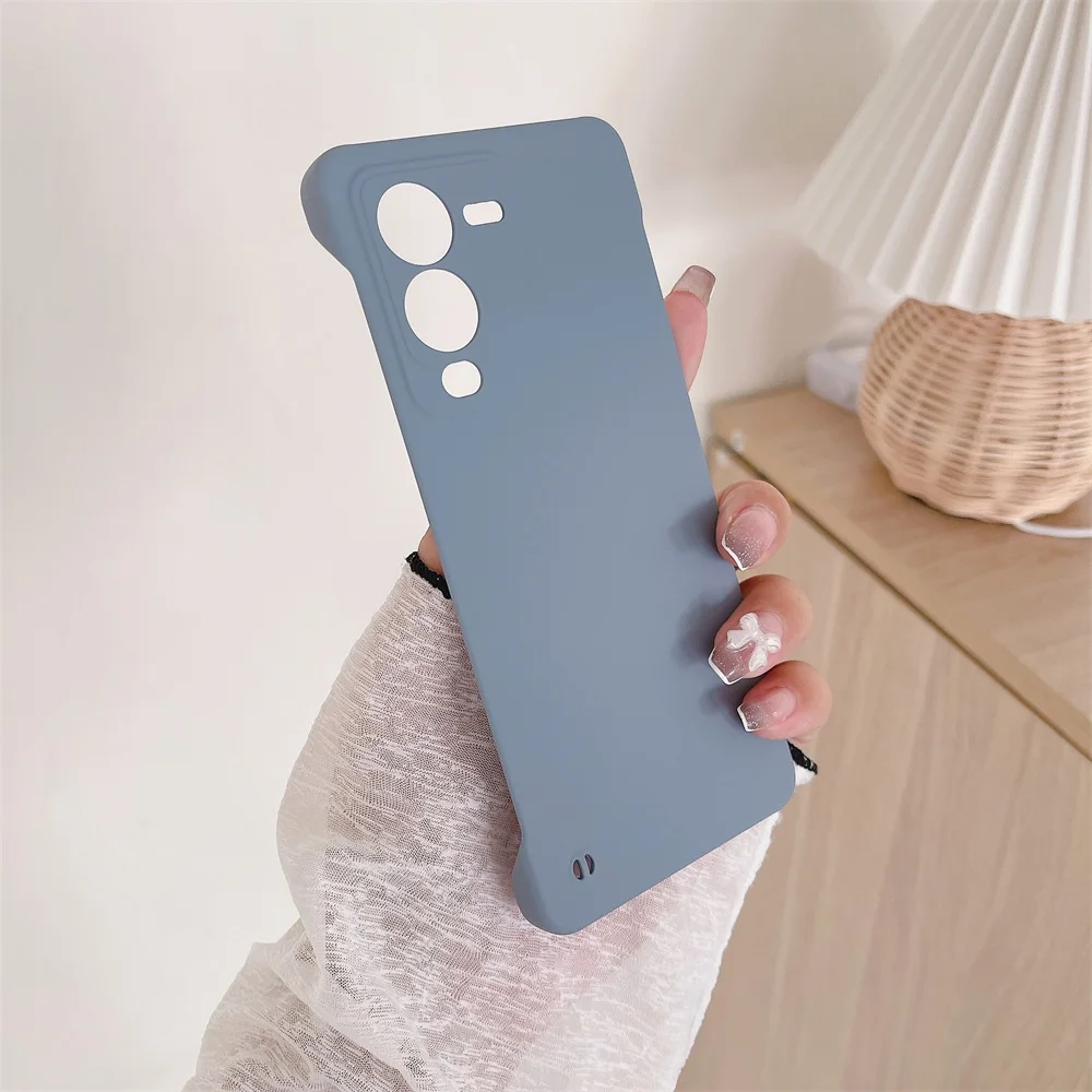 Étui mat sans cadre couleur bonbon pour vivo S15 V23 S12 S10 Pro S15e S10e V23e 5G mince couverture de pare-chocs antichoc PC dur_voghion.com