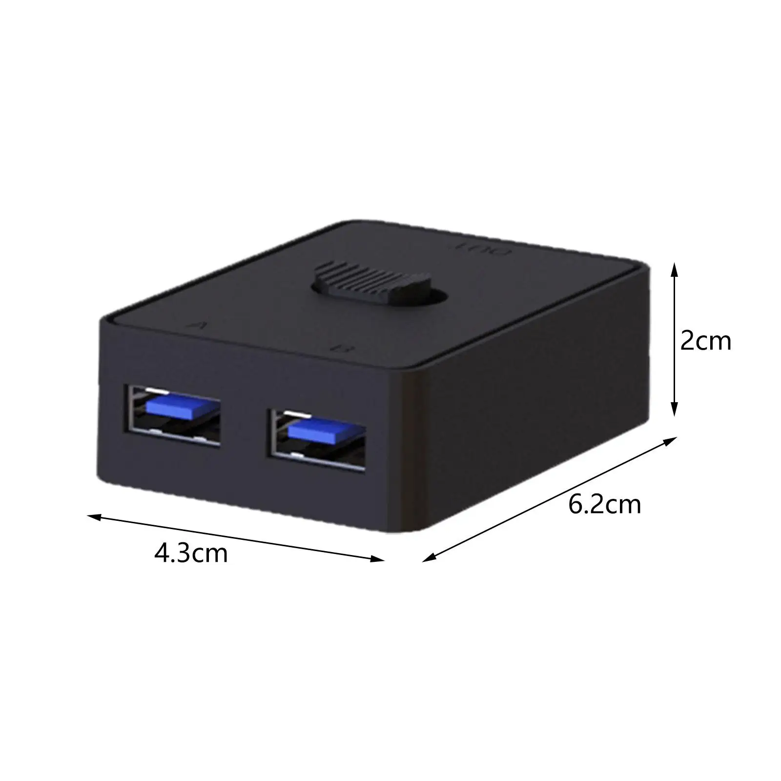 USB Printer Sharing Switch 1 in 2 or 2 in 1 Out Easy to Install High Speed Peripheral Switcher Box for Mouse PC Computer Printer