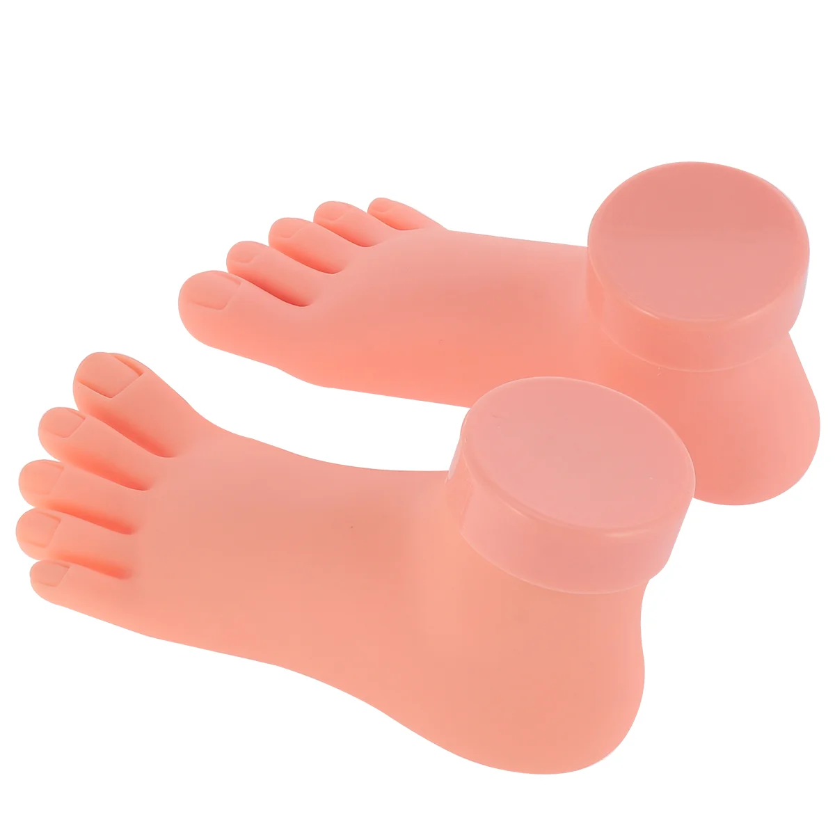 

2 Pcs/1 Human Body Pedicure Tools for Feet Manicure Practice Right Foot Model Nail