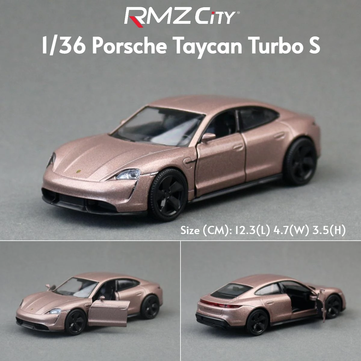 1/36 Porsche 911 GT3 918 Spyder Taycan Spielzeugauto Rennmodell RMZ CiTY Druckguss-Metall-Miniaturkollektion Geschenk für Jungen Kinder – Detail 15