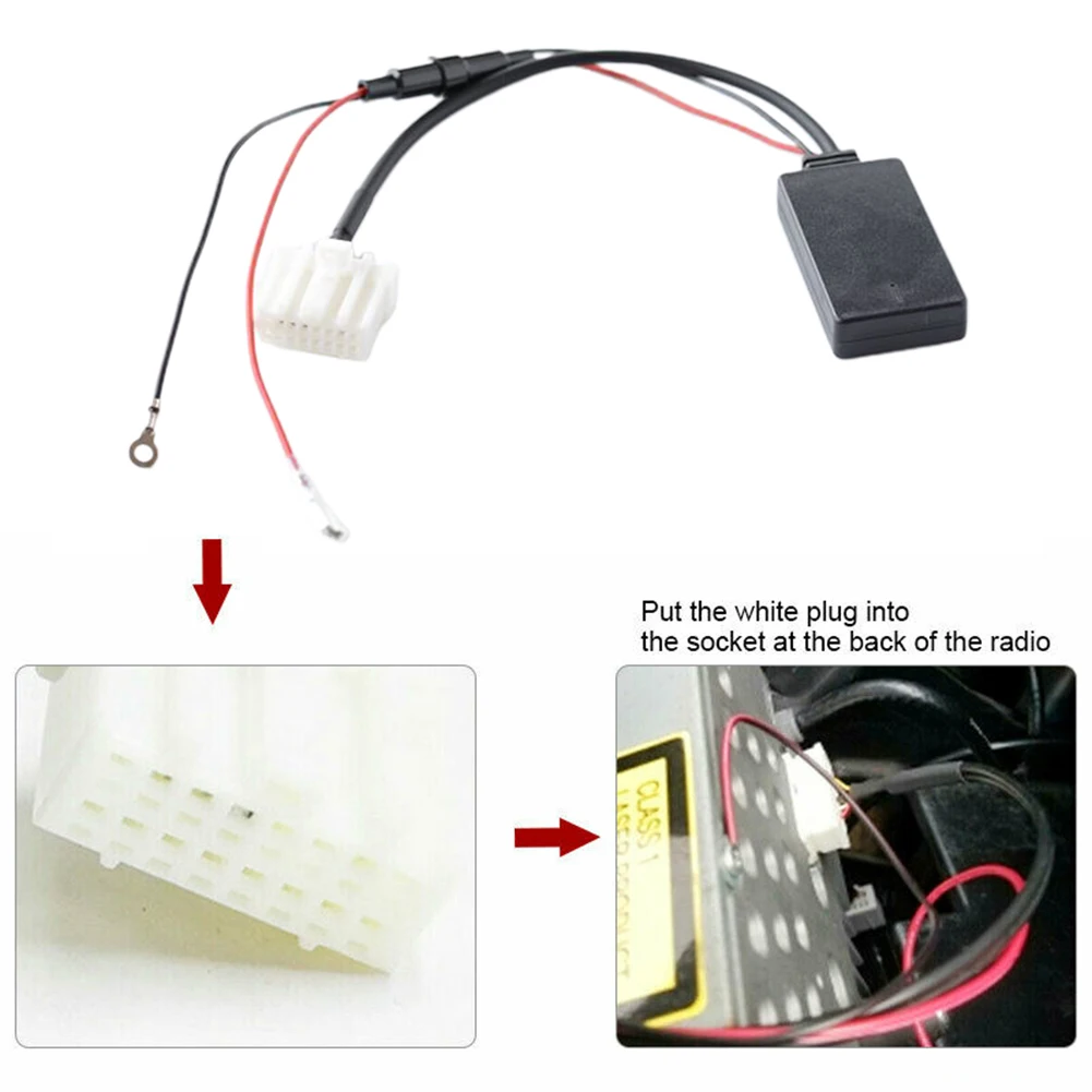 

Car AUX Cable Audio Wireless Bluetooth Adapter For Mazda 3 5 6 MX-5 RX-8 Stereo Radio Bluetooth Adapter Music Receiver