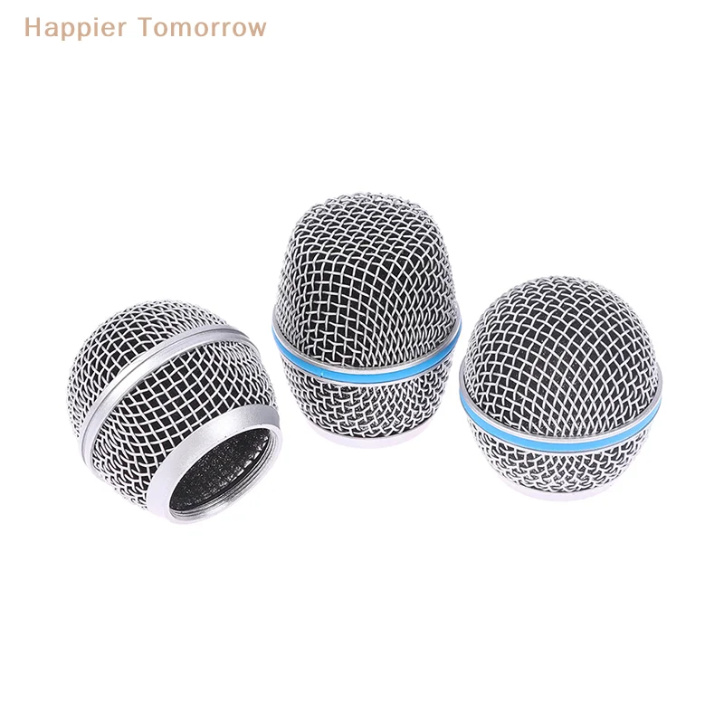 마이크 교체 헤드 스틸 메쉬 핸드헬드 마이크 그릴 메쉬 헤드, 슈어 베타 57A 58A 87A 845S 945 적합