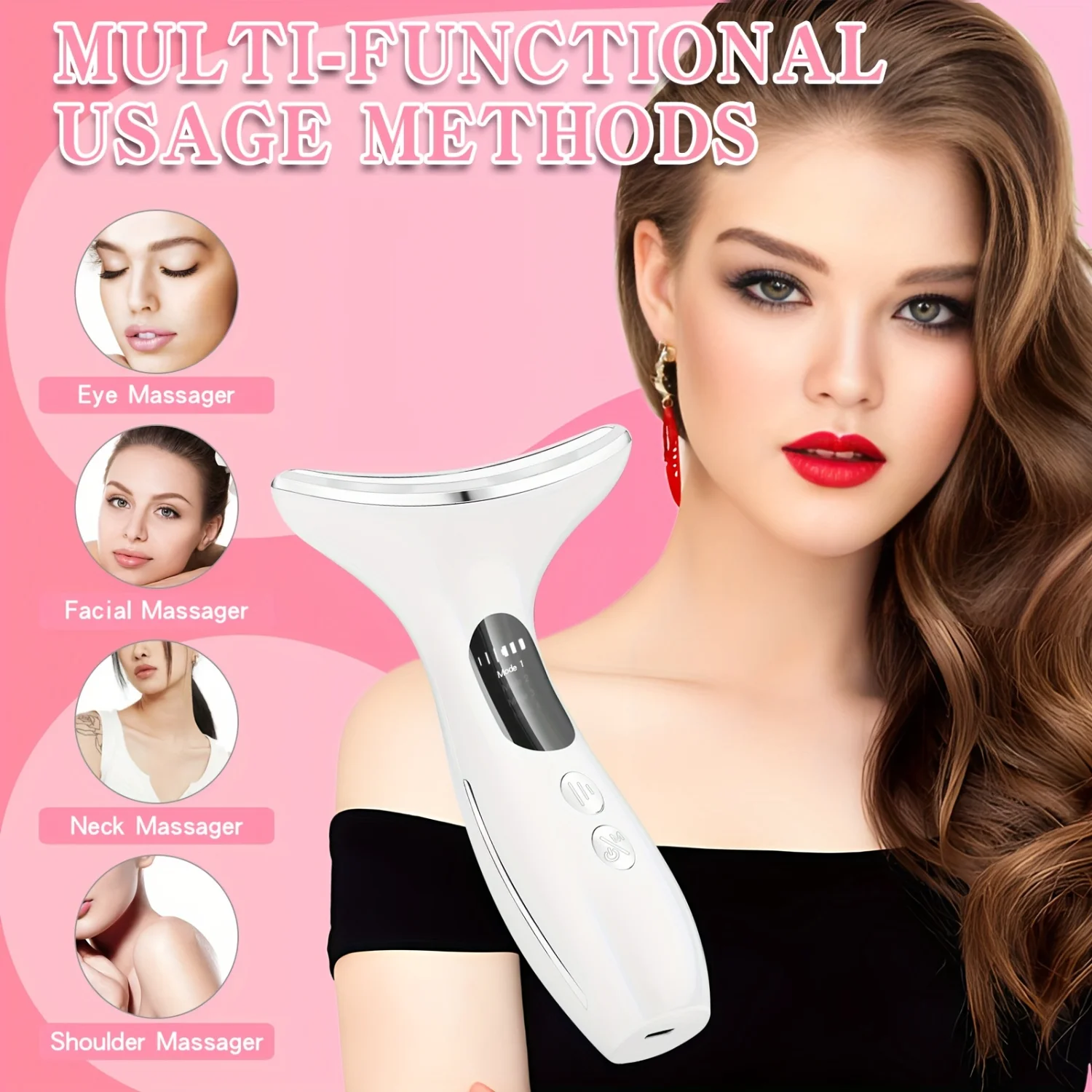 Revitalizing Facial & Neck Massage Device-Anti-Aging Skin Care for Women & Girls, Ultimate Relaxation Gift for Birthday Vale