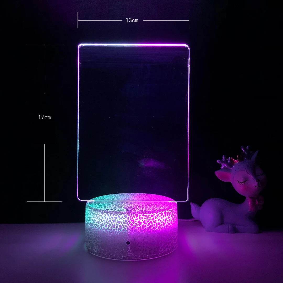 

Two Tone Note Board 3D Led Night Light Message Board Holiday Light With Pen Gifts For Children Girlfriend Decoration Night Lamps