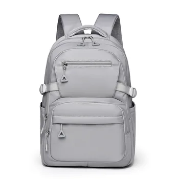 Trendy Unisex Backpack, Simple Lightweight Student Book Bag for Teenagers 1