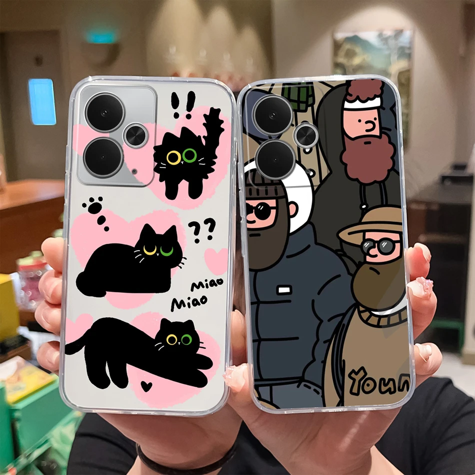 Funny Creative Transparent Phone Case - Soft TPU Silicone Lightweight Durable Shell