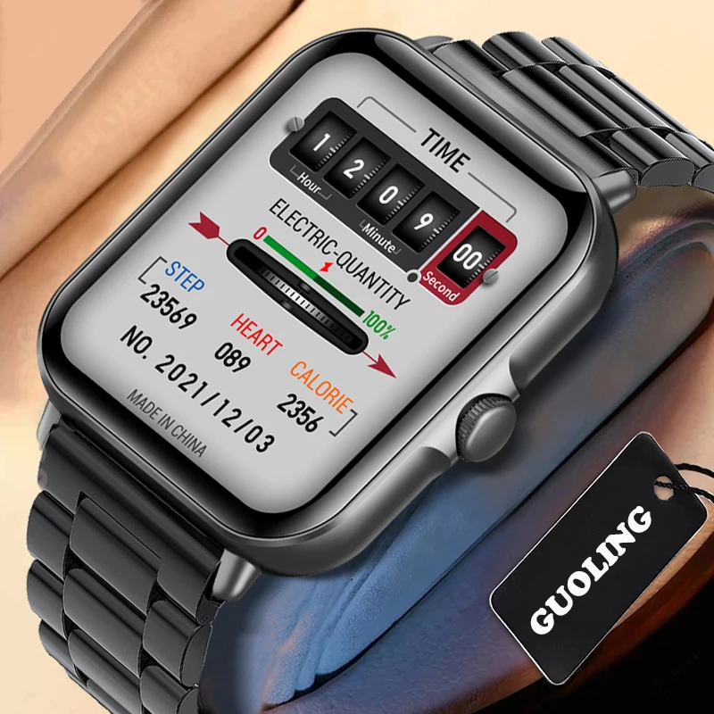 2022 New Smart Watch Women Full Touch Screen Sport Fitness Watches IP67 Waterproof Bluetooth call For Android ios smartwatch Men 