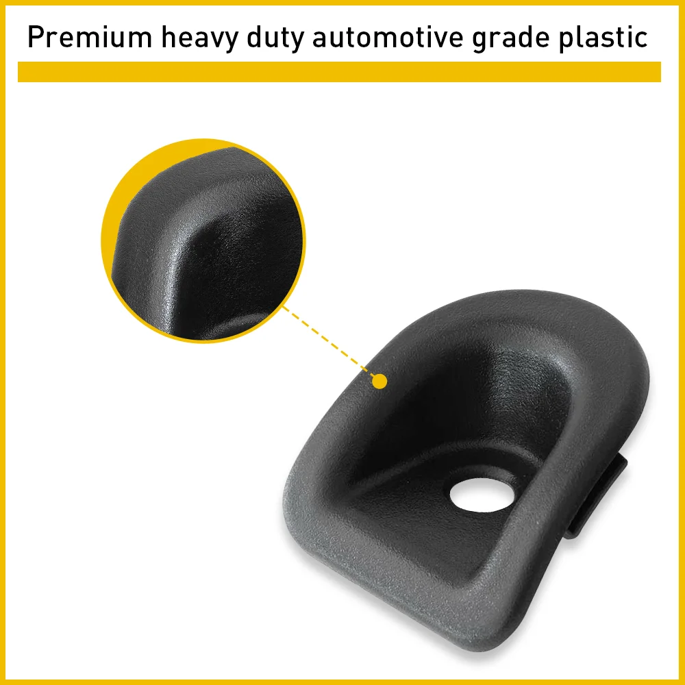 car door lock cover 2Pcs Black Left Right Door Panel Lock Grommets Covers For Ford Mustang 2005-2010 2011 2012 2013 2014 Replacement Accessories