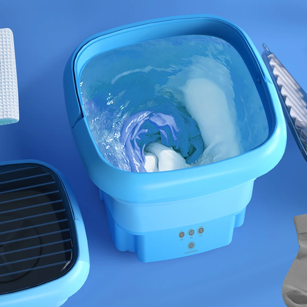 4.5LPortable Washing Machine Mini Washer with Drain Basket