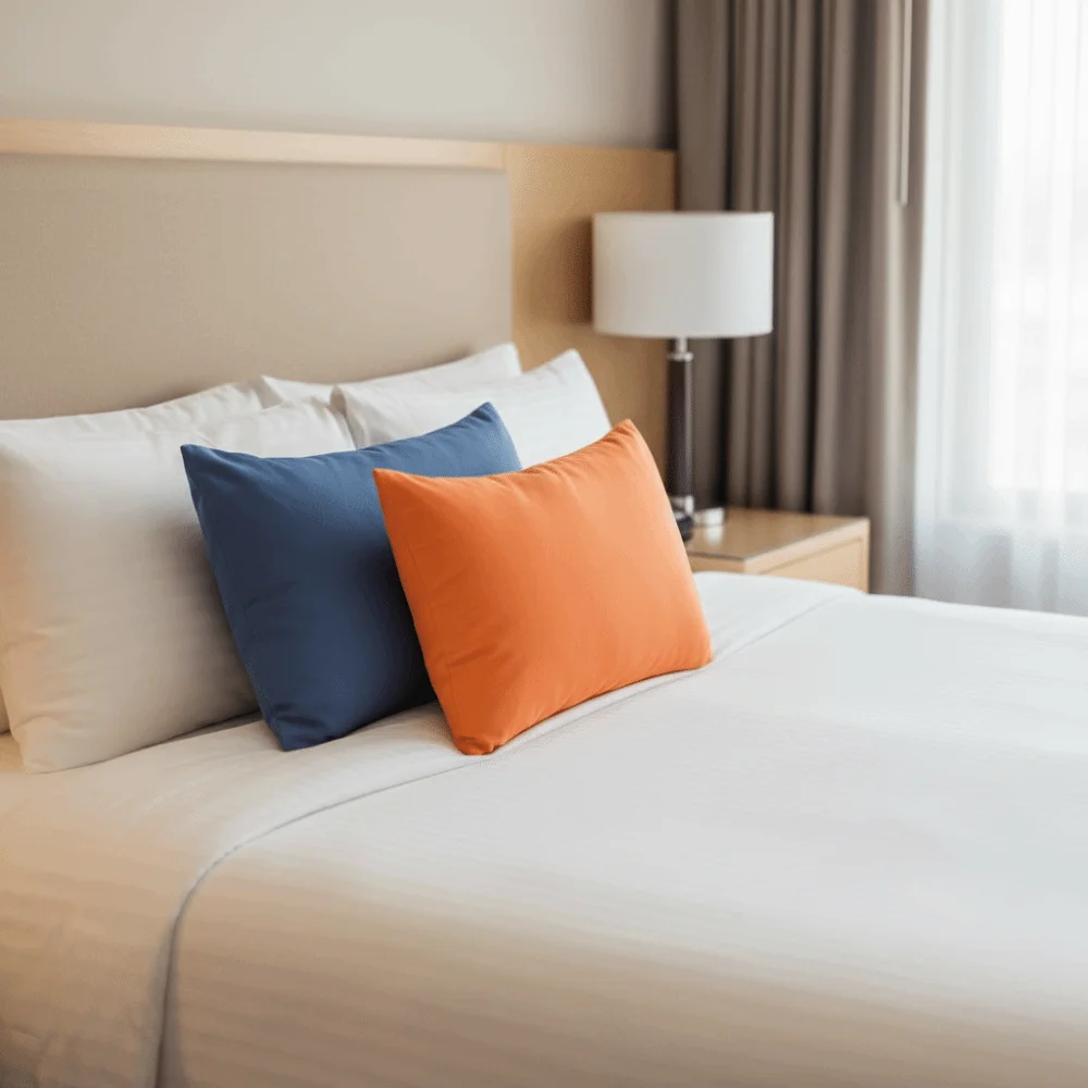 2Pcs Microfiber Solid Color Children's Pillowcases Skin-friendly High-density Sleeping Pillow Cover Washable Anti Static