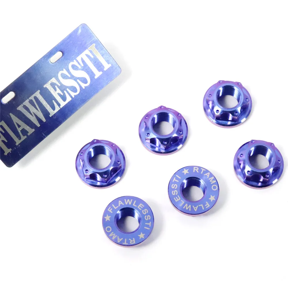 FLAWLESSTI M5 M6 M8 M10 M12 M14 Gr5 チタンナットブレーキ