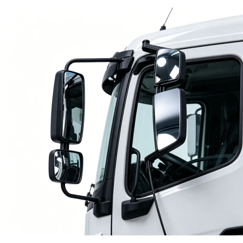 RC 1/14 Simulierter Rückspiegel mit Licht für Tamiya Muldenkipper für SCANIA MAN VOLVO LKW Tripper DIY-Teile