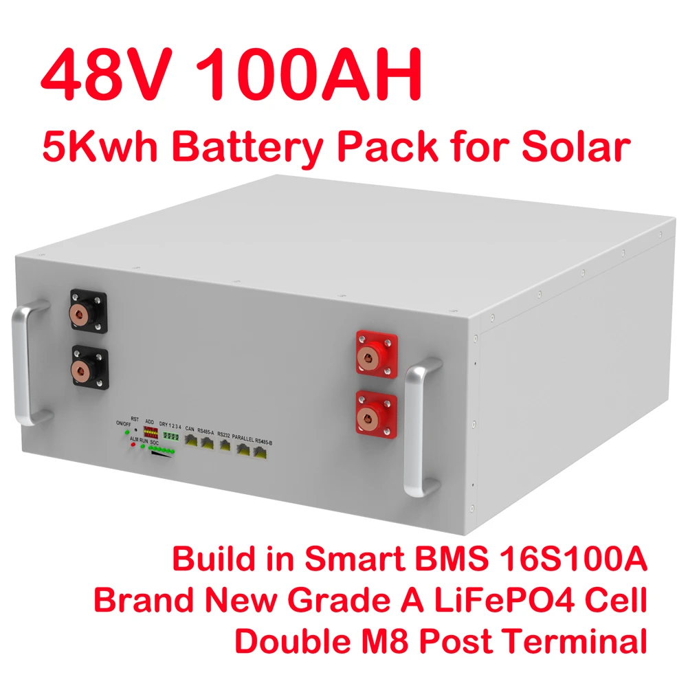 48v 230ah 200ah 100ah Lifepo4 Battery Pack 51.2v 12kw 10kw 6000 Cycle