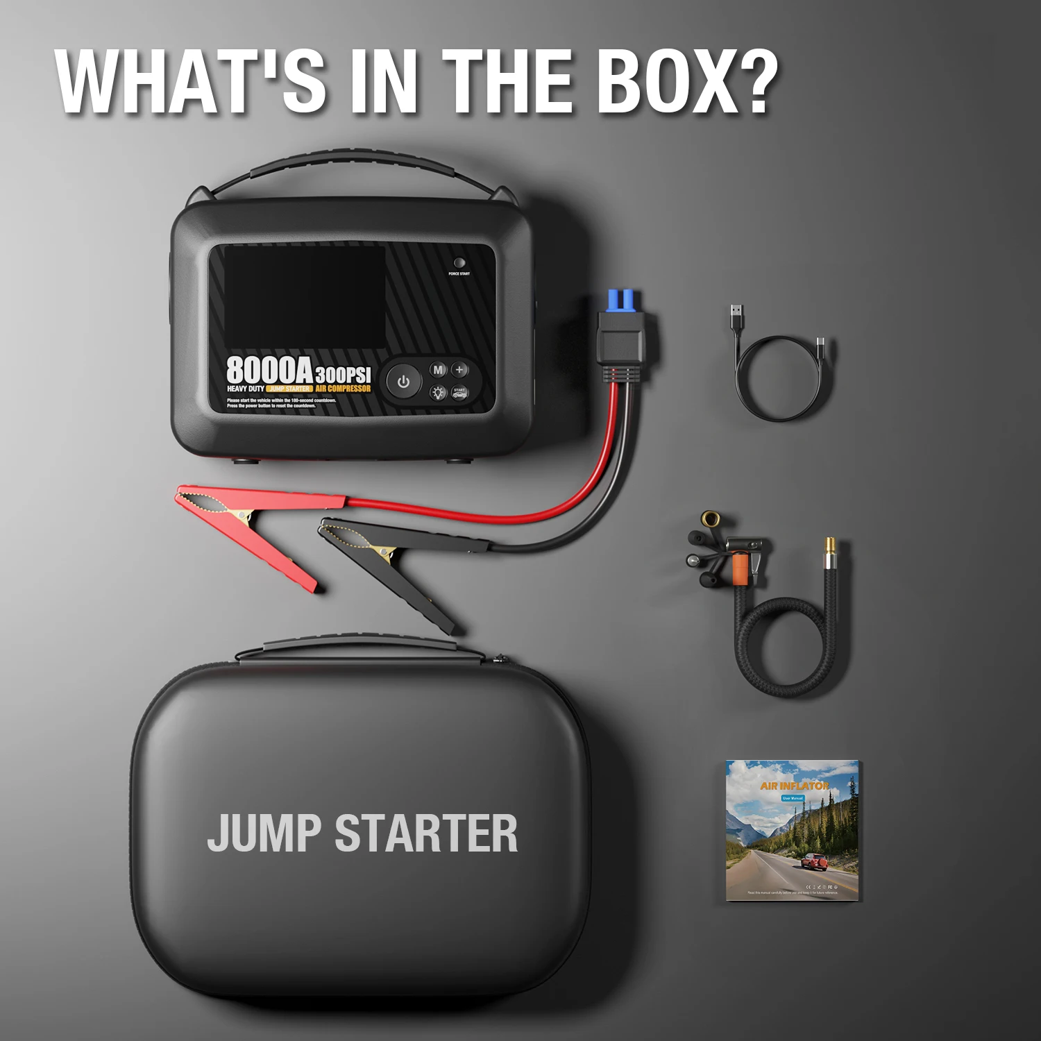 Professional Heavy Duty Car 8000A Jump Starter 12V Battery Starter Booster Starting Device car jump starter,jump starter
