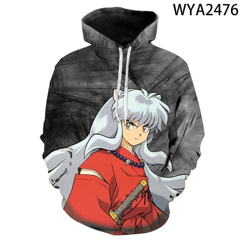 

New Men Women Children Anime Inuyasha 3D Print Hoodies Fashion Sweatshirts Tops Boy Girl Kids Cool Hoodie Pullover