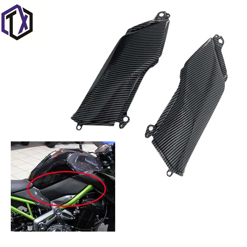 

Motorcycle carbon fiber paint Lower side cover of oil tank fairing kit for Kawasaki Z900 ZR900 ABS 2017,2018,2019,2020,2021,2022