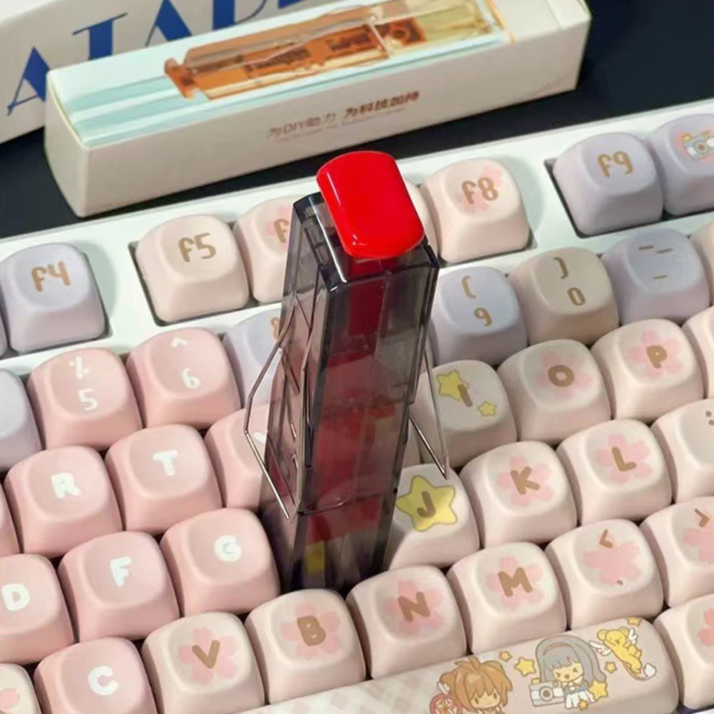 2 in 1 키캡 풀러 DIY 다기능 키보드 스위치 풀러 투명 경량 기계식 키보드 키캡 추출기