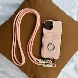 Deluxe Leather Crossbody Wallet Case with Card Holder and Stand for Pixel 9 (Pink)