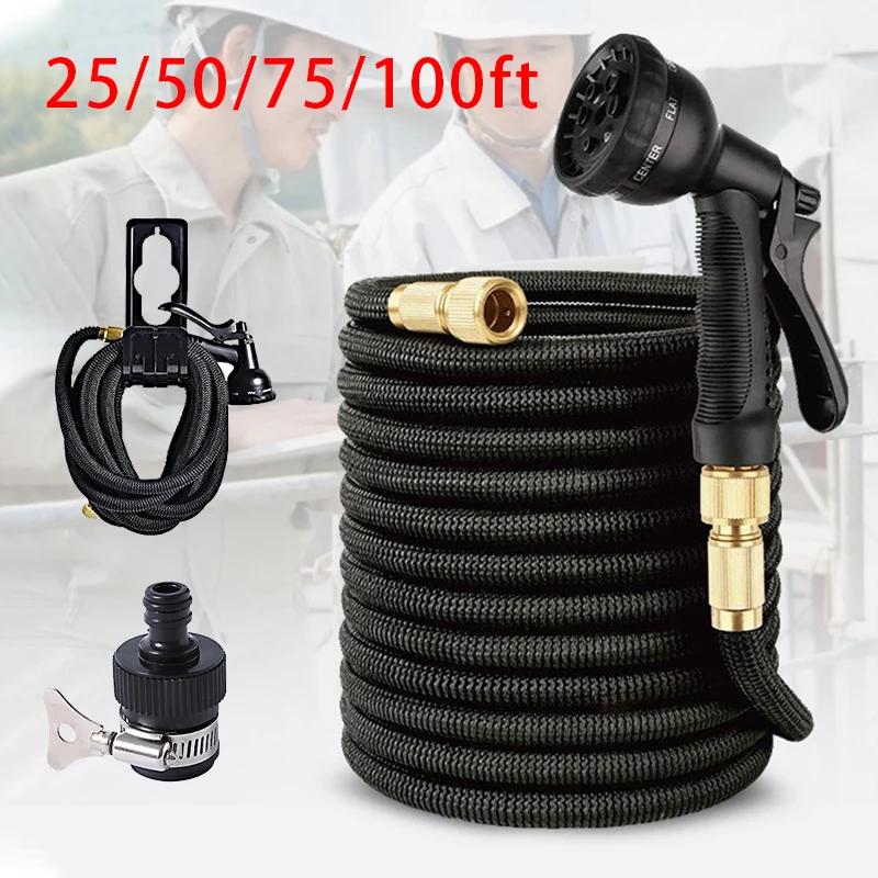 Garden Hose Expandable Magic Hose Expandable Water Hose Water Hose Expandable Hose Garden Water Hose 3 Times Expandable Watering Hose High Pressure Flexible Car Wash Watering Garden Irrigation Magic Pipe