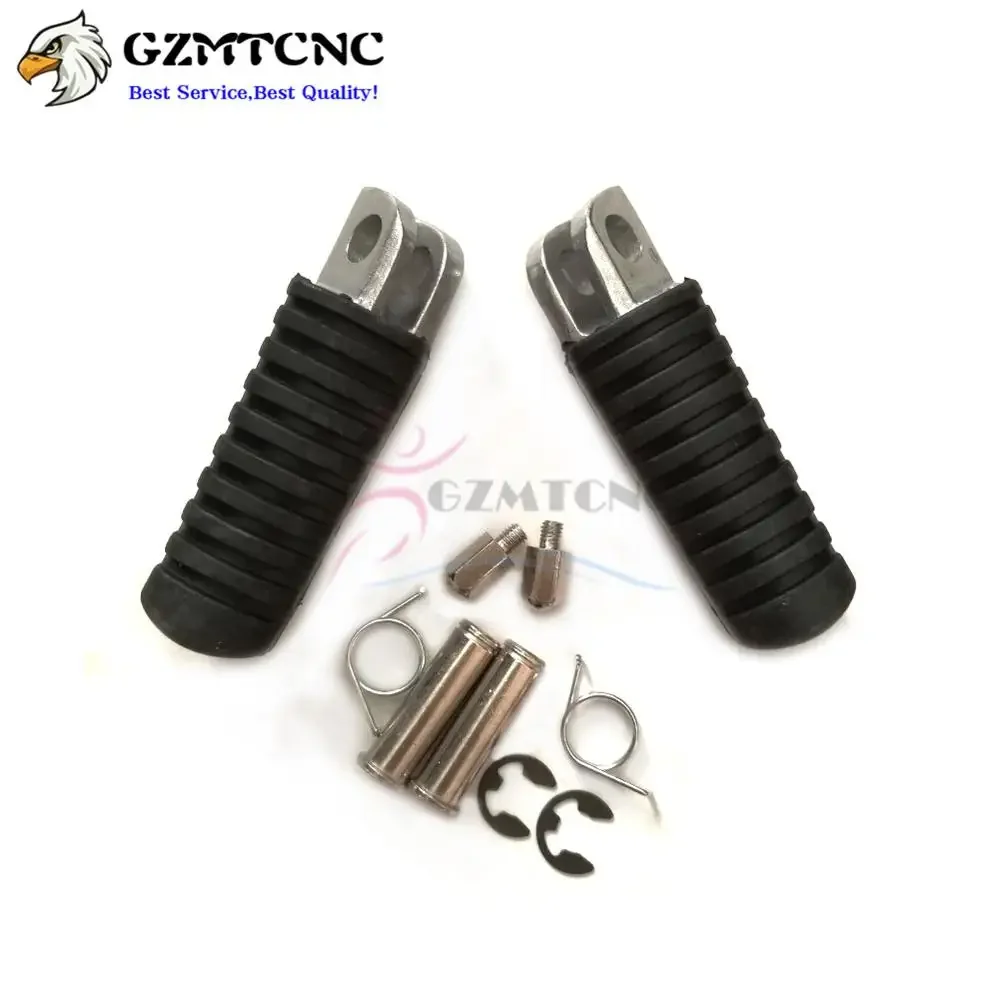 Front Left & Right Footrest Foot Pegs Motorcycle Accessories Motorcycle Footrests Motorcycle Foot Pedals for Kawasaki ZRX400 ZRX1100 ZRX1200 Z1000 Z750 2003 2004 2005 2006 Footpegs Pedals