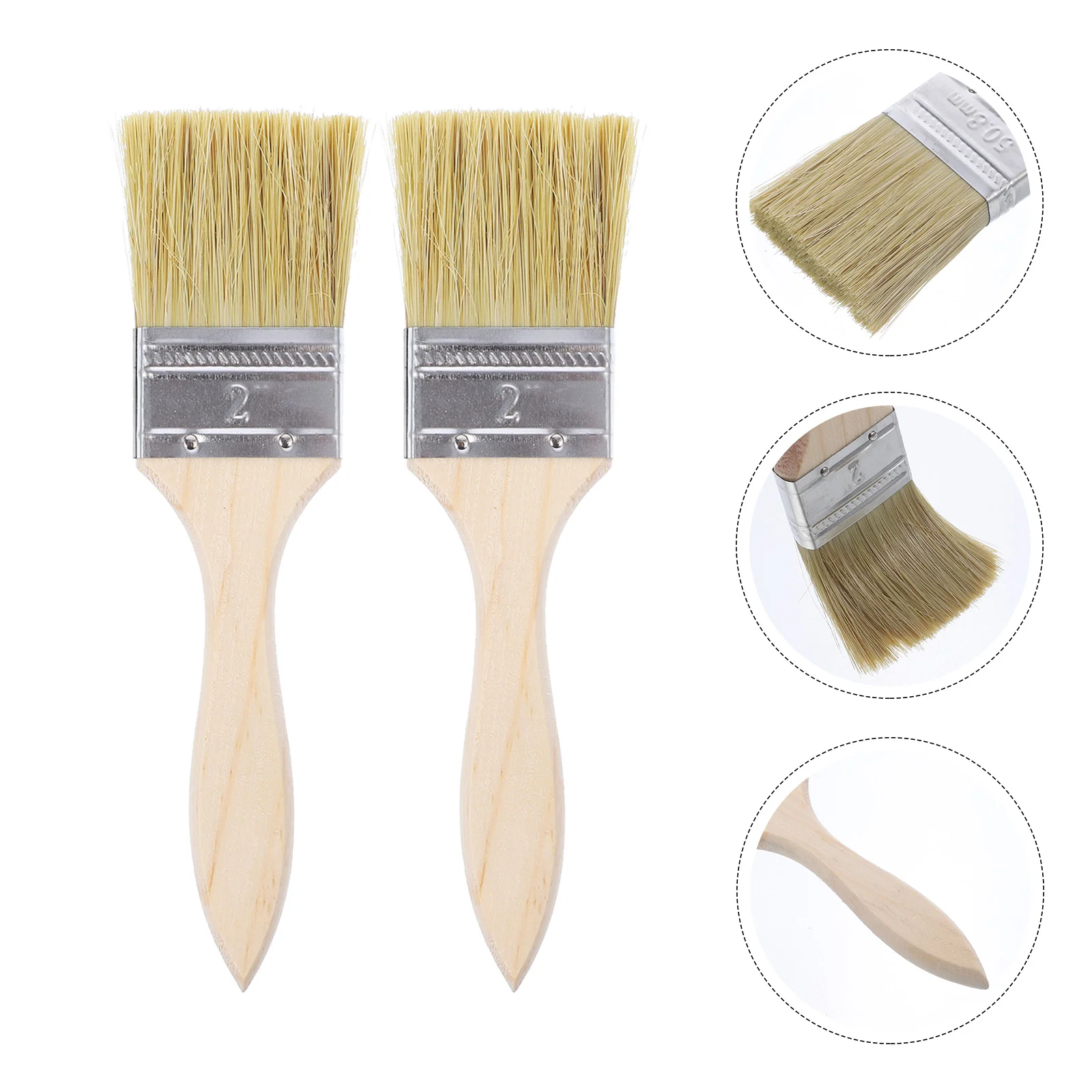 

23pcs Chip Brushes Wooden Handle Wall Furniture Painting Brush for Stains Varnishes Glues 2inch