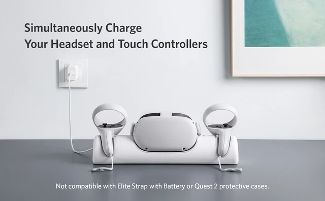 Anker Charging Dock for Oculus Quest 2, Oculus Certified Charging 