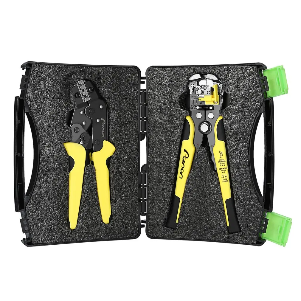 

Crimper Cable Cutter Adjustable Automatic Wire Stripper Multifunctional Stripping Crimping Pliers Terminal Hand Tool