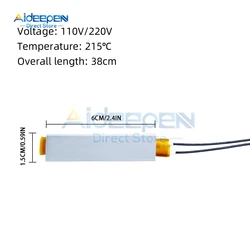Versatile Adjustable Temperature PTC Heating Element for Hair Dryers and Curlers (110 - 220V 215C)
