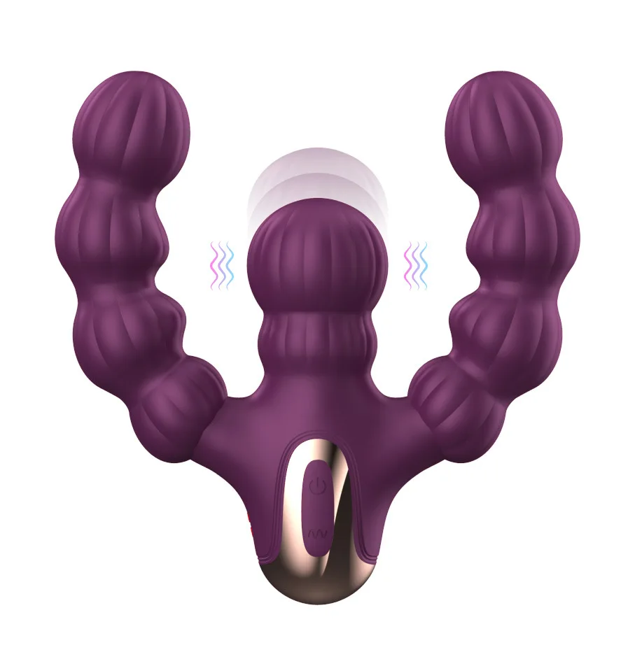 BESTCO 18+ Female Masturbator Pull Beads Anal Plug Vibrating Massage Erotic Goods Adult Sex Toy for Women Couples Shop Wholesale