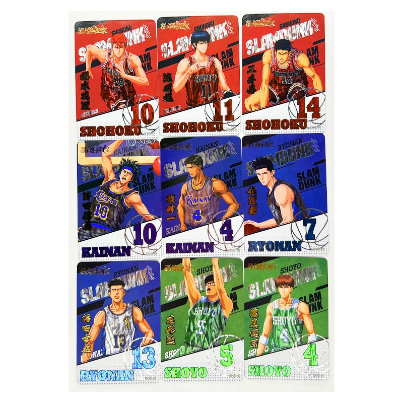 9 Pz/Set Slam Dunk Fotolitografia Giocattoli Hobby Hobby Collezionismo Collezione Di Giochi Carte Anime