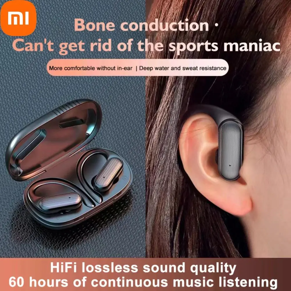 

XIAOMI Bluetooth5.3 Headphones A520 Wireless Earbuds Earhook 9D Sound Waterproof Over-Ear Earphones Built-in Mic Sports Headset