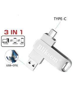 Флеш-накопитель 64 Гб OTG Type C флеш-диск USB 2,0 внешняя карта памяти для смартфона, MacBook, планшета