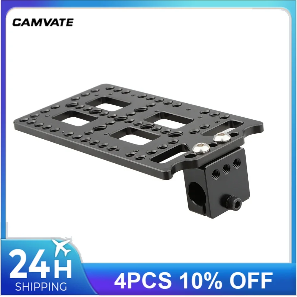 Multifunctional Battery Plate/Mounting Cheese Plate With Standard 15mm Single Rod Clamp For DSLR Camera Battery Mounting