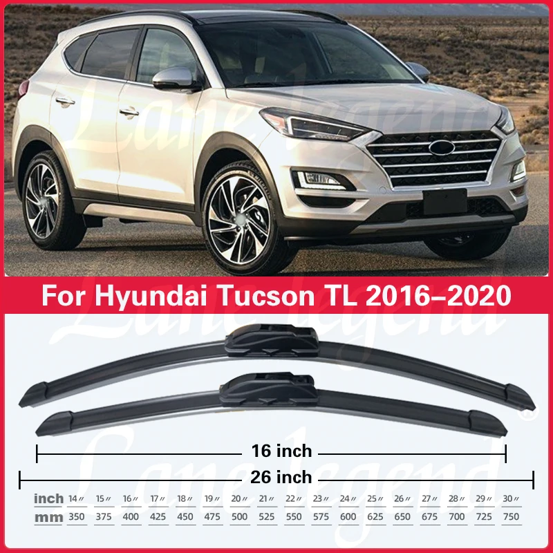 Balais D'Essuie-Glace Plat Avant 600+400 Mm Pour Hyundai Tucson I20 Ix35 - Neuf