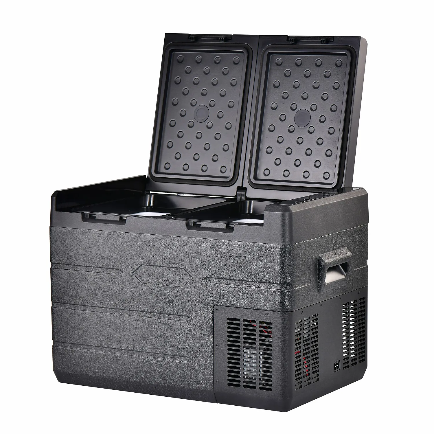 Car Fridge Portable Refrigerator Camp Fridge Factory Price 12v Freezer Plastic Cover for the Led Panel Direct Cooling