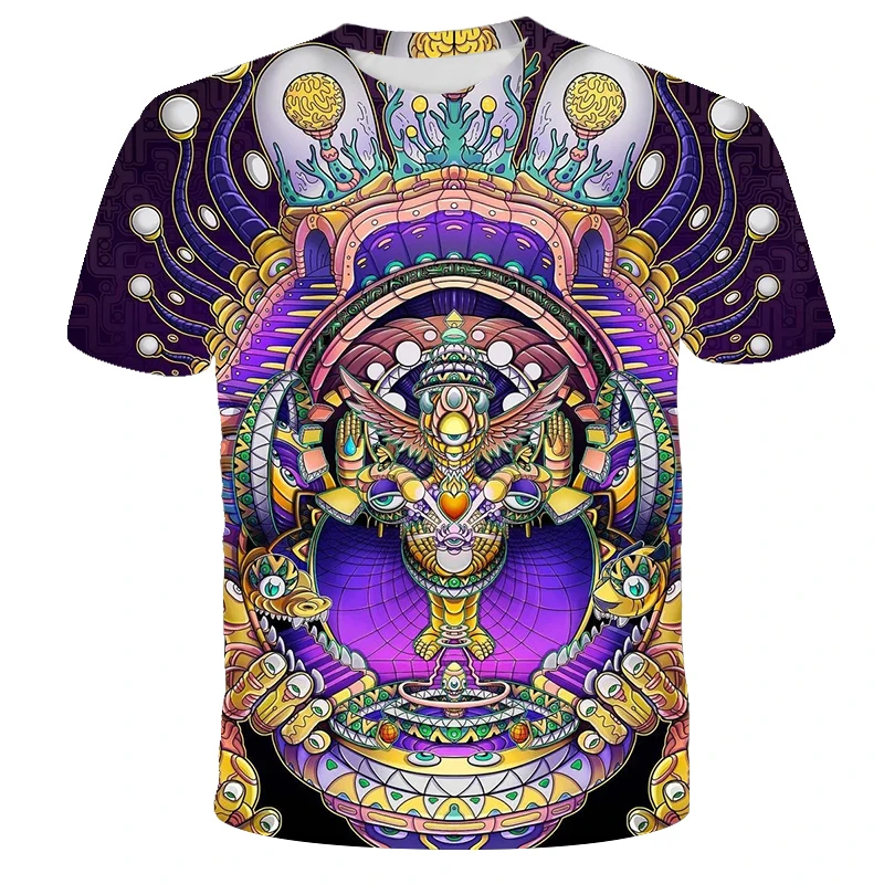 2022 New Summer Fashion Art Color Illustration 3D T Shirts Boys Girls Kids Casual Mens Womens Kids Printed T-Shirts Cool Tops T-