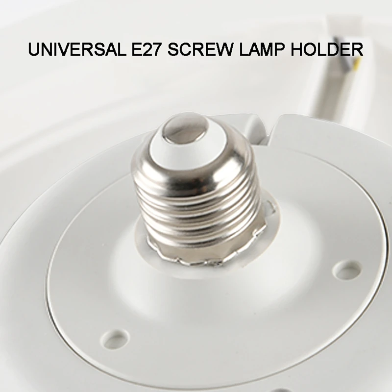 Ceiling Fan 48/60W Lighting Lamp E27 Converter Base Remote Control 3 Speeds 360&deg; for Bedroom Living Home