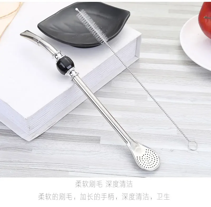 Stainless Steel straws Yerba Mate Bombilla Tea Gourd reusable Straws Filtered Spoon Straw Drink bombilla Drinking