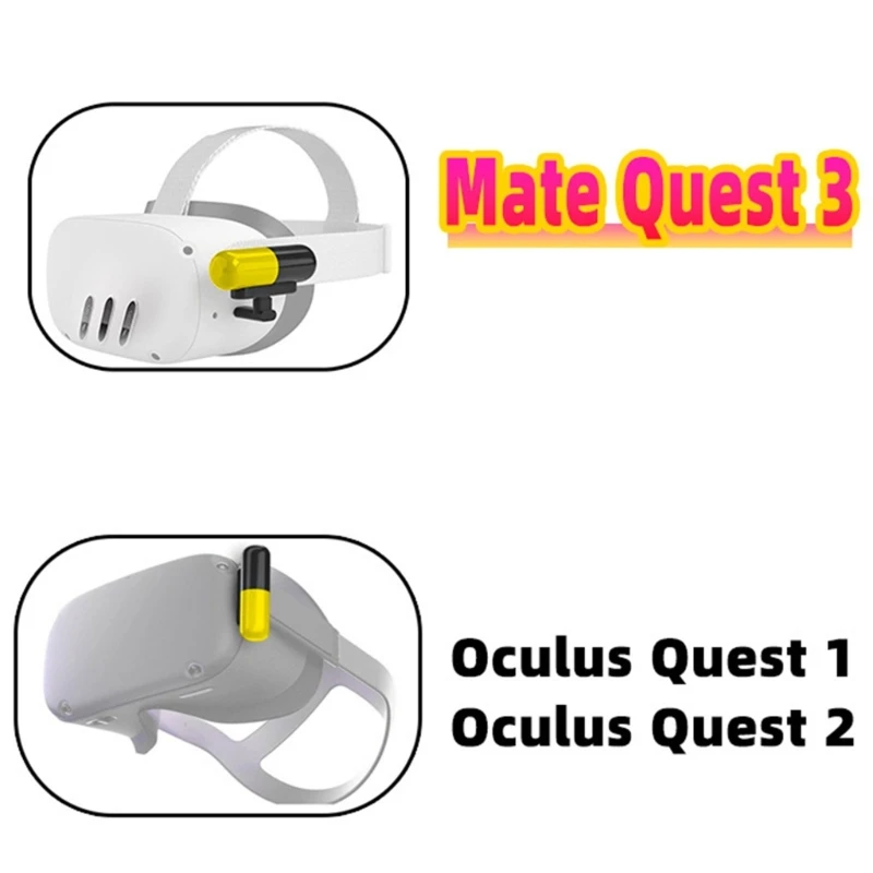 Paquete de baterías para Meta Quest 3 / Quest Pro, 6000 mAh portátil de  repuesto para 3 horas de reproducción adicionales, diseño ligero y  equilibrio