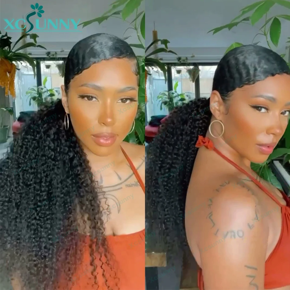 꼬인 곱슬 드로스트링 포니테일 익스텐션 인모 랩 어라운드 클립, 포니테일 익스텐션 곱슬, 70g, 100g, 120g