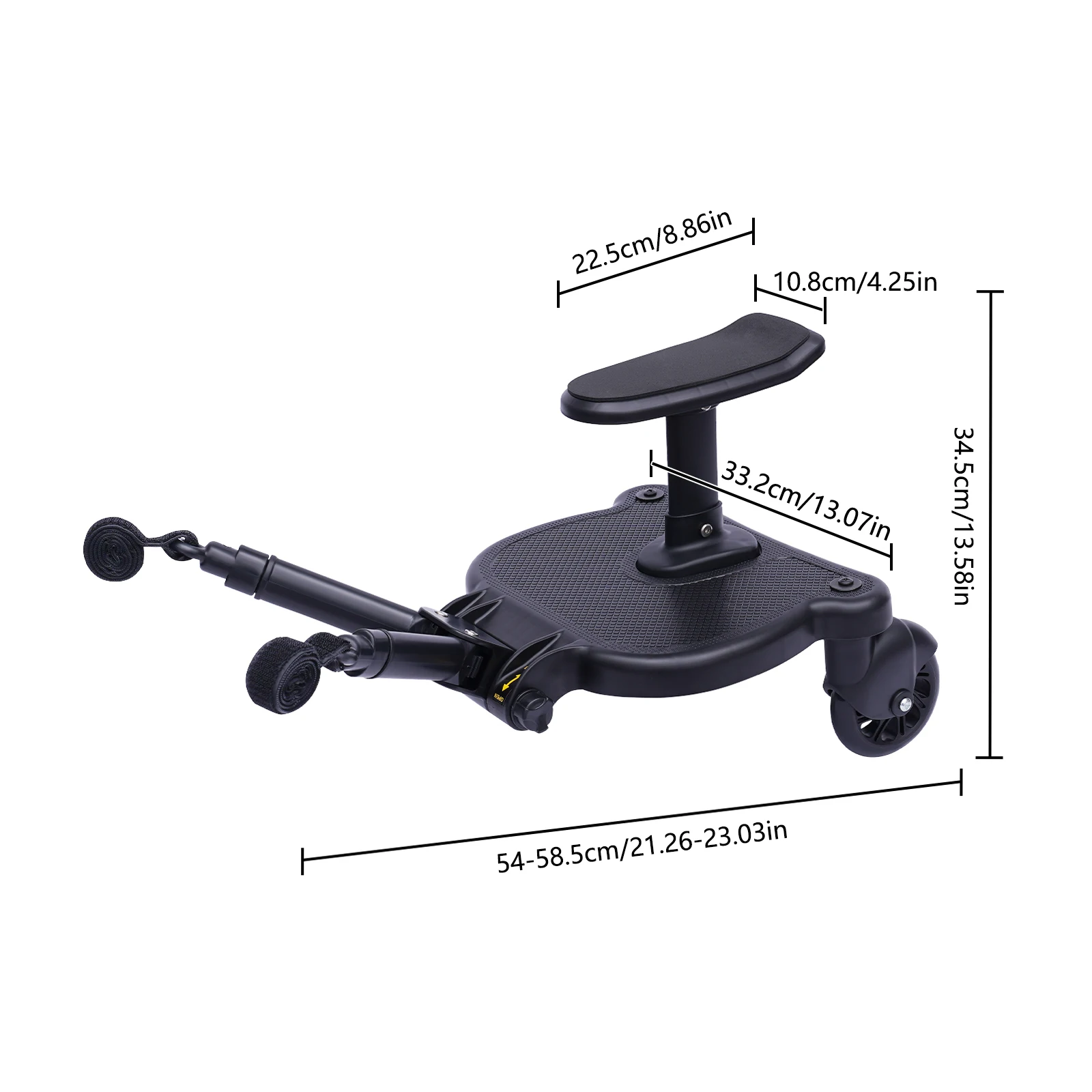 Stroller Accessory Pedal Standing Plate Riders Buggy Board Child Trailer Connect