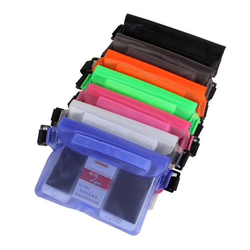 3-layer Waterproof Sealing Rafting Diving Swimming Waist Bag Ski Veneer Underwater Drying Shoulder Bag Waist Gym