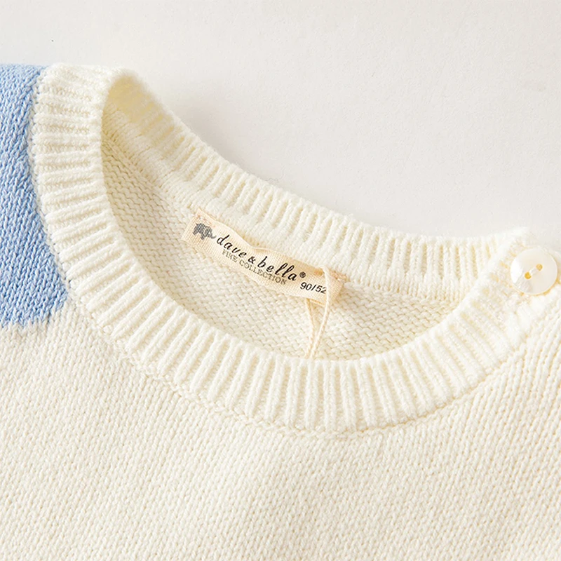 Dave Bella Children Sweater Vest Clothes Autumn Girls Fashion Casual Cute Sweet Knitted Tank Top Outdoor PartyDB3235983