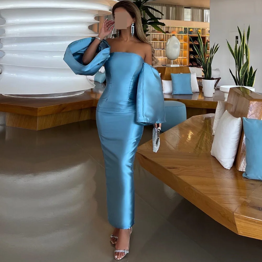 

Serendipity فستان رسمي Strapless Straight Formal Long Bodice Evening Dress Elegant Cocktail Prom Gown For Sexy Women 2024