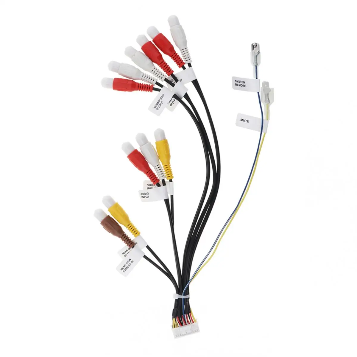 24 Pin Car RCA Cord Assembly Harness Fit for Pioneer AVIC-D3/X9115BT/ X7115BT/ F900BT/ F9115BT