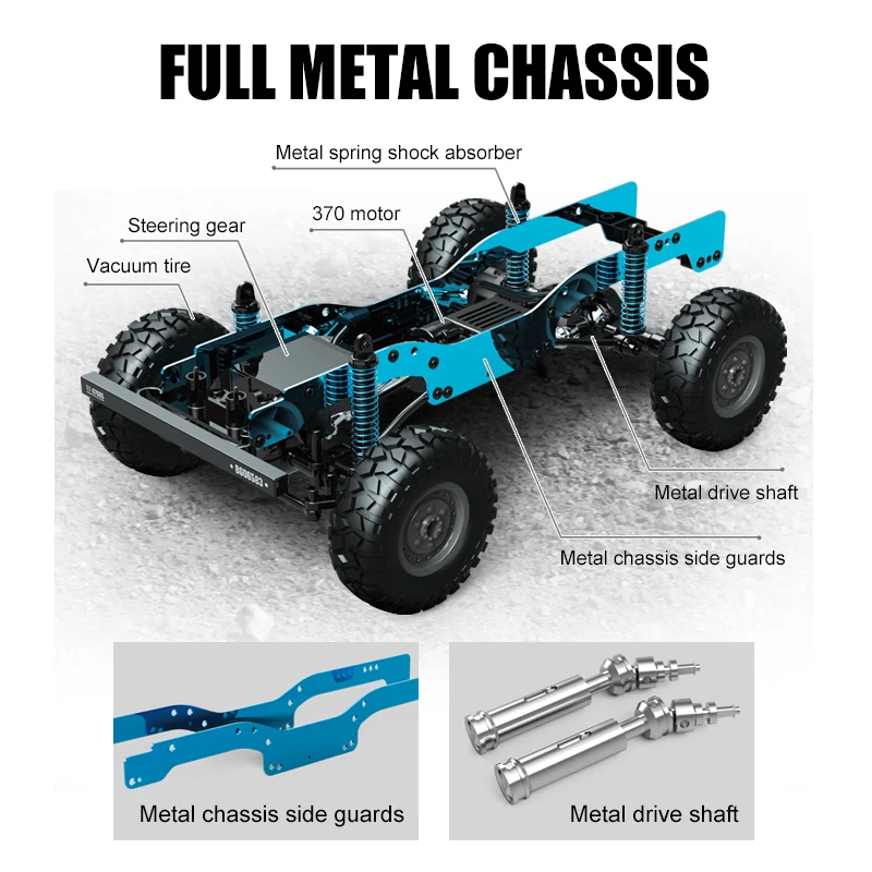 JJRC Q121 1:12 size RC car simulation Hummer truck RC CAR 4WD mountain climbing off-road high-speed car model children's toys 5