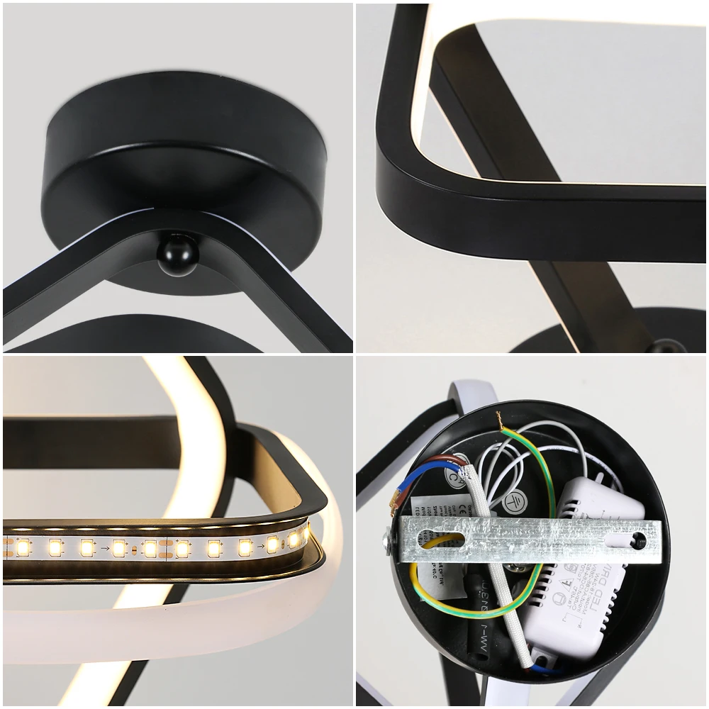 Modern Ceiling Lamp,Hallway Ceiling Lamp square 24W 2700LM,LED Ceiling Light for Hallway Balcony Cabinet, Warm white light: 3 - 5 Days Free Delivery Only UK 3000K